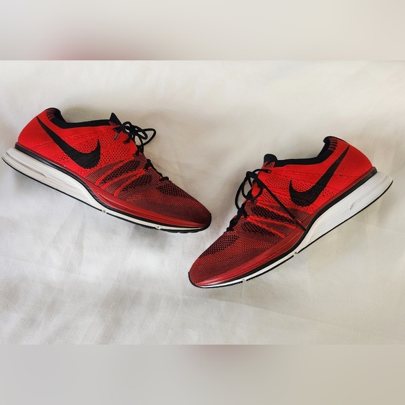 NIKE MENS FLYKNIT TRAINER UNIVERSITY RED AH8396-601 size 13 Men's sneakers shoes - Picture 12 of 16